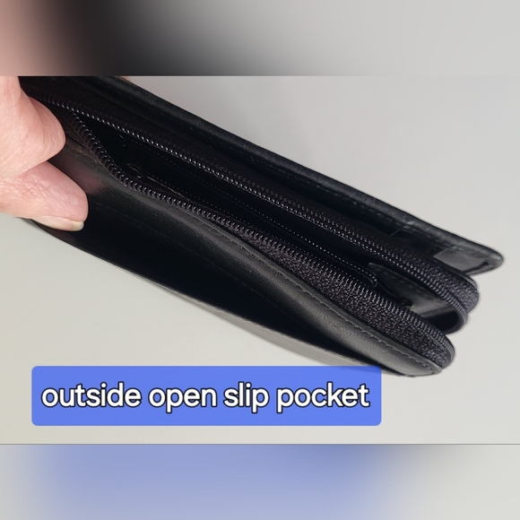 Stone Mountain Bi-Fold Wallet Soft Black Leather - Picture 7 of 9